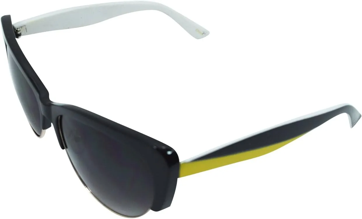 Retro Vintage Inspired 50's Mod Half Frame Cat Eye Sunglasses UV 400 Protection
