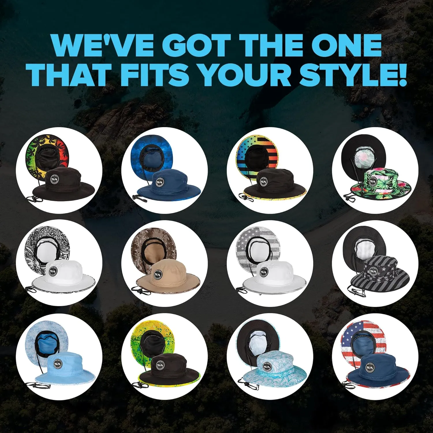 SA Company Bucket Hat | UV 50  for Adults | Sun Protection with Adjustable Fit, Moisture-Wicking Fabric