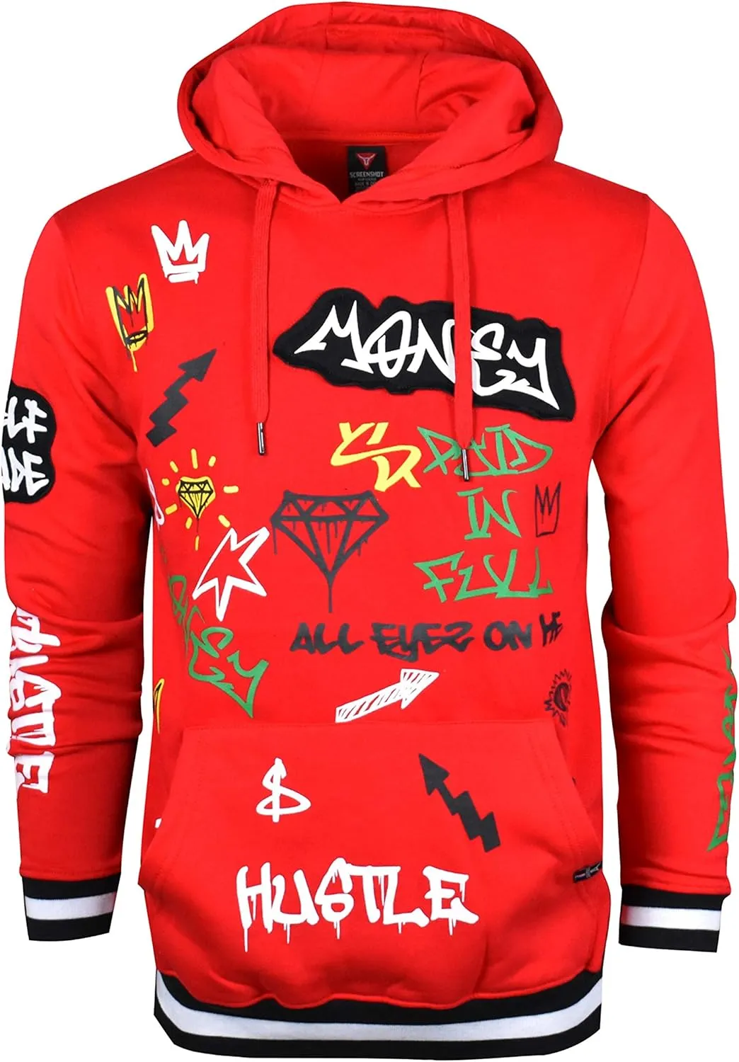 SCREENSHOT Mens Urban Premium Pullover Fleece Hoodie