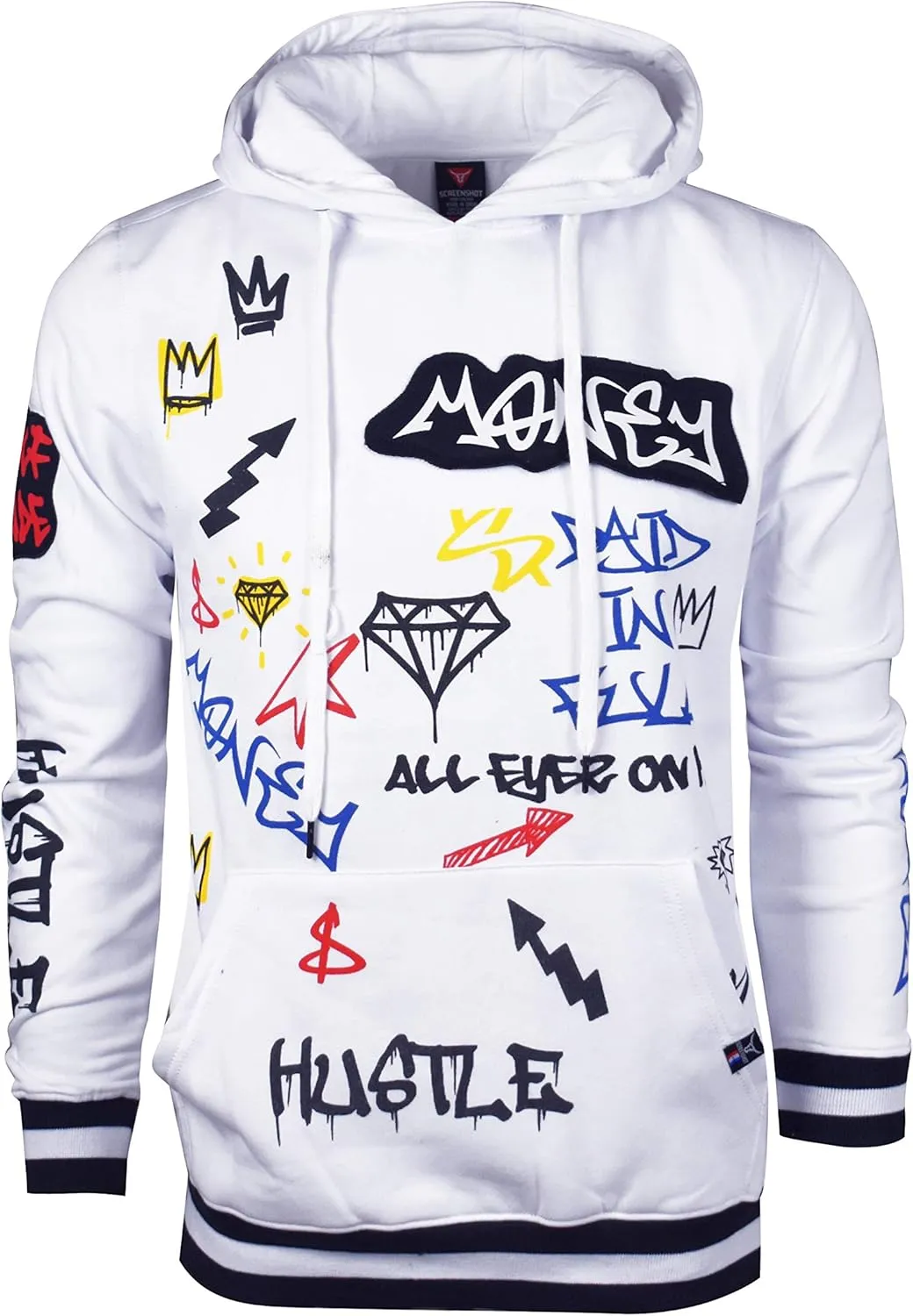 SCREENSHOT Mens Urban Premium Pullover Fleece Hoodie