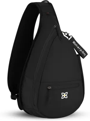 Sherpani Esprit, Sling Backpack, 10L Travel Bag, Women Shoulder Sling Purse, Crossbody Backpack, Travel Gifts for Mothers Day 2025, RFID Protection, Fits 10 Inch Tablet (Raven)