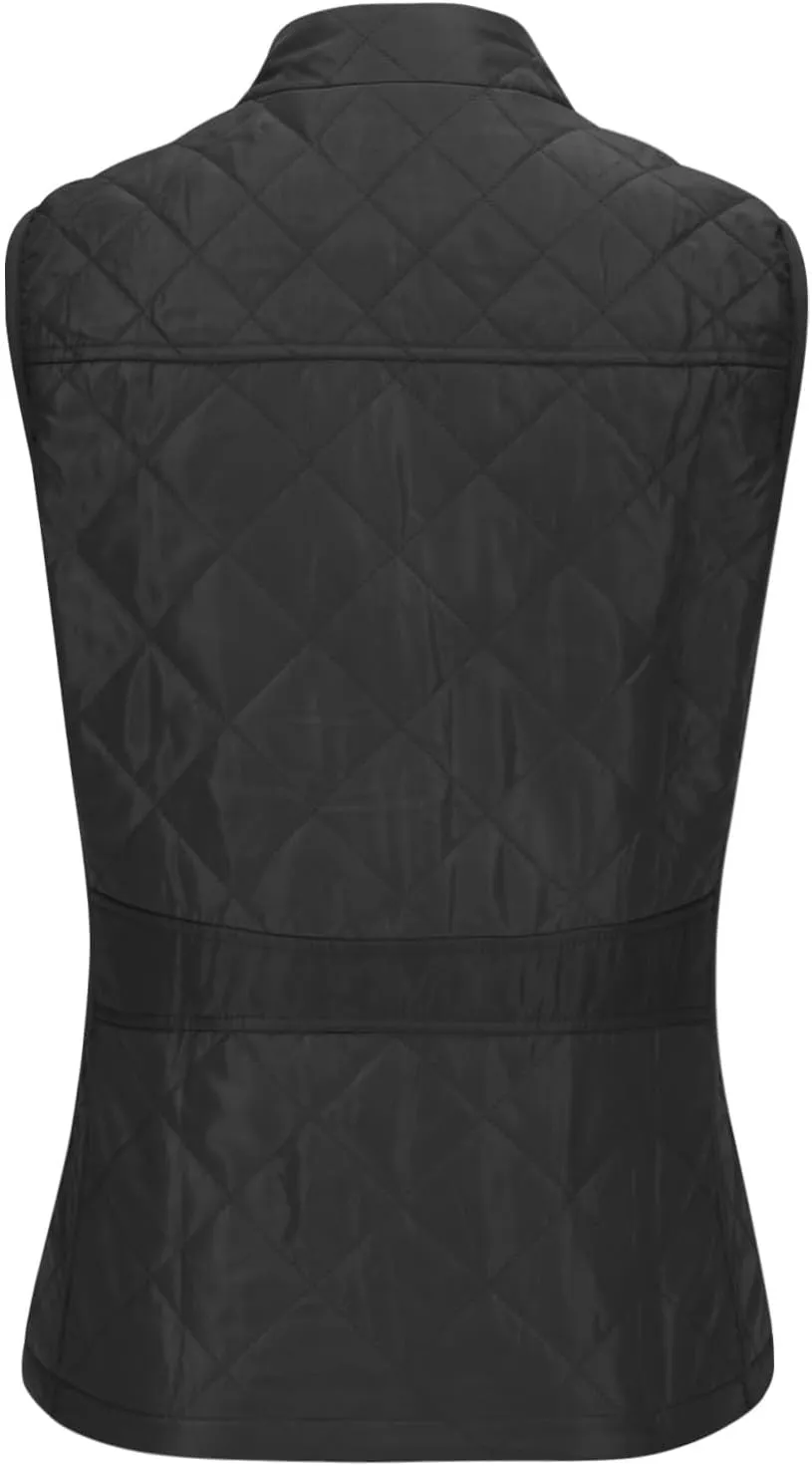 SHOPESSA Quilted Vests for Women Lightweight Stand Collar Down Coat Zip Up Women Padded Gilet with Pockets Thin Puffer Vest