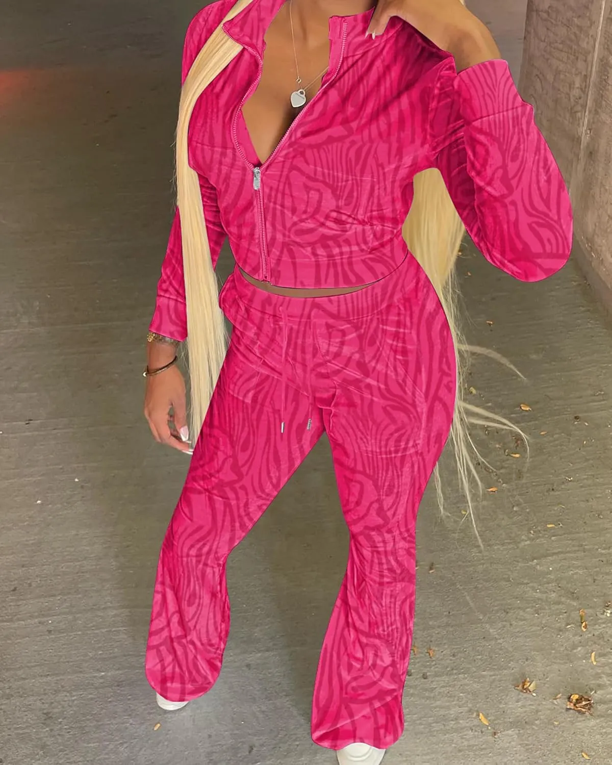 SMSN Women Sweatsuits Set Velvet 2 Piece Tracksuit Outfits Velour Jogging Long Sleeve Sweat Hoodie and Sweatpants Set