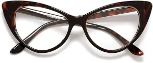 Super Cateyes Vintage Inspired Fashion Mod Chic High Pointed Cat-Eye Sunglass...
