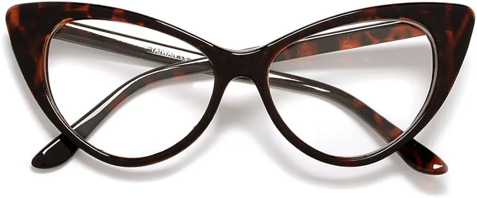 Super Cateyes Vintage Inspired Fashion Mod Chic High Pointed Cat-Eye Sunglass...