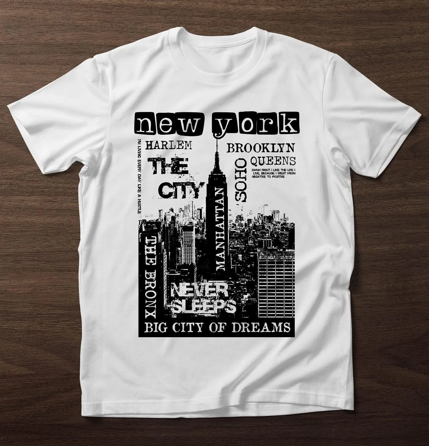 Swag Point Mens Graphic T Shirts  100% Cotton Short Sleeve Urban Casual Tops Streetwear Hip Hop Hipster Tee