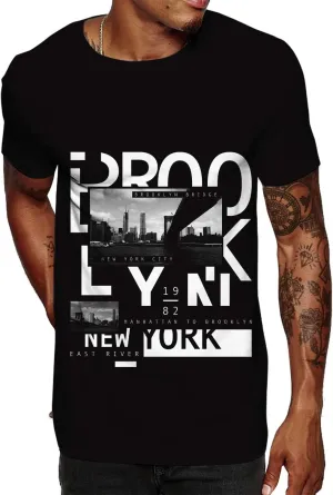 Swag Point Mens Graphic T Shirts  100% Cotton Short Sleeve Urban Casual Tops Streetwear Hip Hop Hipster Tee