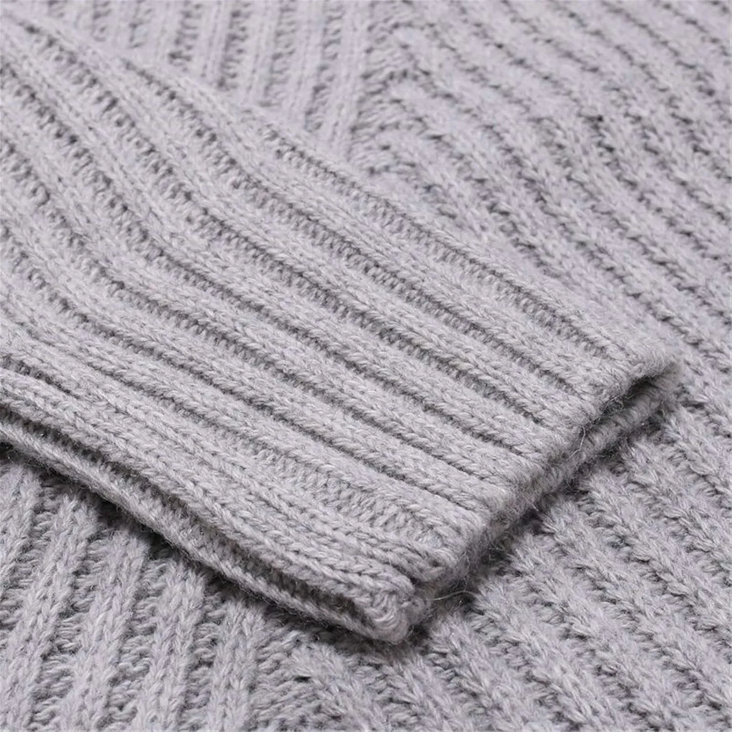 Sweaters for Men Men's Solid Ribbed Slim Fit Knitted Pullover Turtleneck Sweater Long Sleeve Loose Fit Baselayers Tops