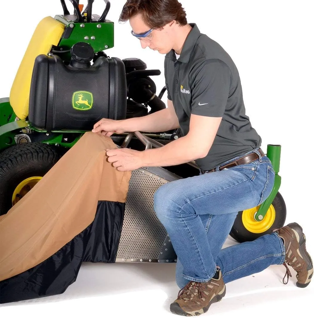 TerraKing 12 Cu. Ft. Commercial Leaf Bag - For Grass Catchers – Stand-On Lawnmowers - Heavy Duty Material – Nylon Bottom - Fast & Easy Leaf Collection [ST95085]