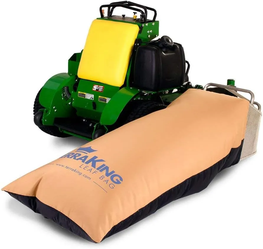 TerraKing 12 Cu. Ft. Commercial Leaf Bag - For Grass Catchers – Stand-On Lawnmowers - Heavy Duty Material – Nylon Bottom - Fast & Easy Leaf Collection [ST95085]