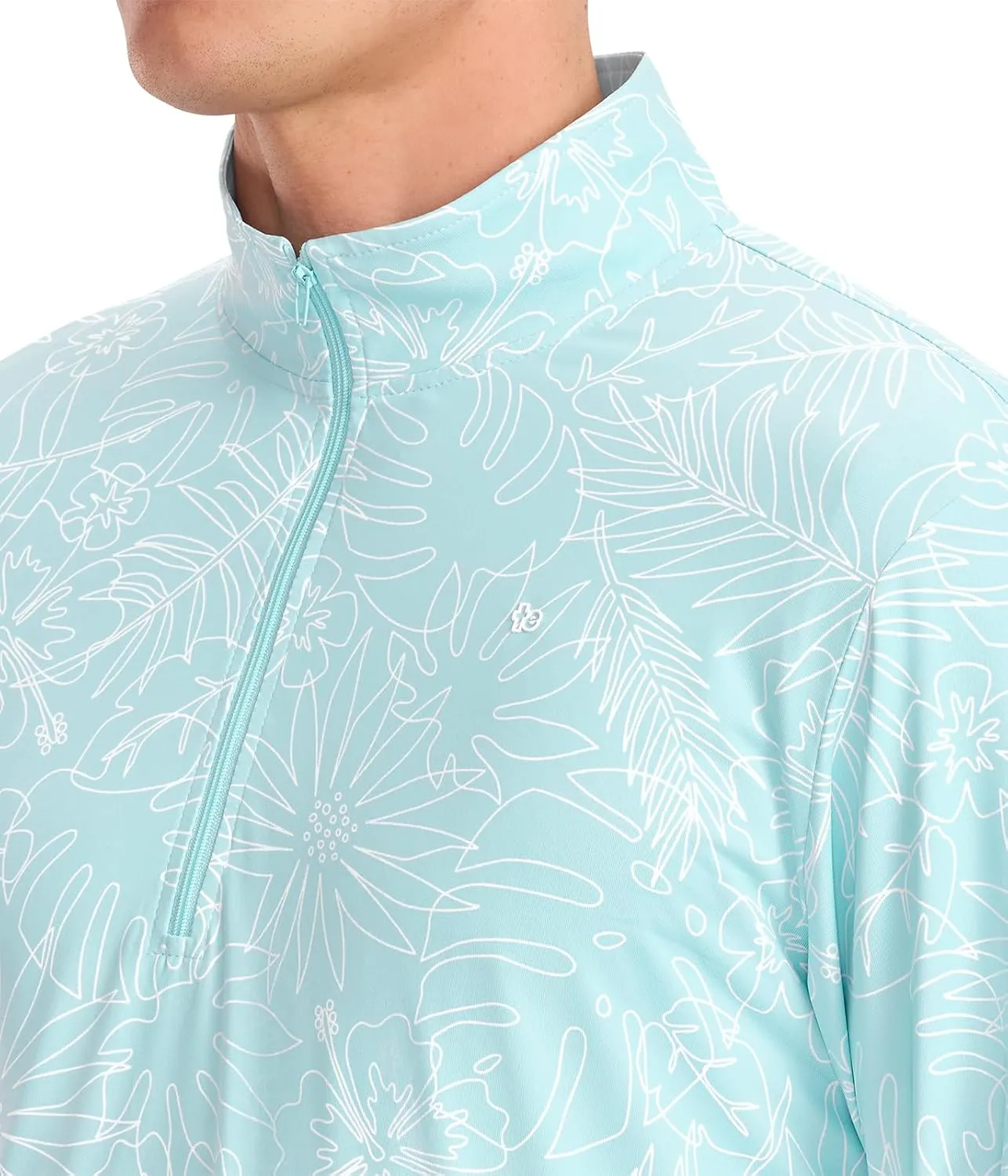 Tipsy Elves Men's Quarter Zip Golf Pullover - Performance Golf Shirts for Men w/ 4-Way Stretch Moisture Wicking Fabric