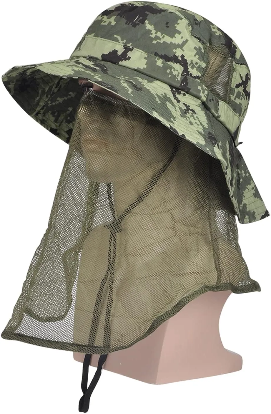 Tirrinia Neck Flap Sun Hat with Wide Brim - UPF 50  Hiking Safari Fishing Caps for Men and Women, Perfect for Outdoor Adventures