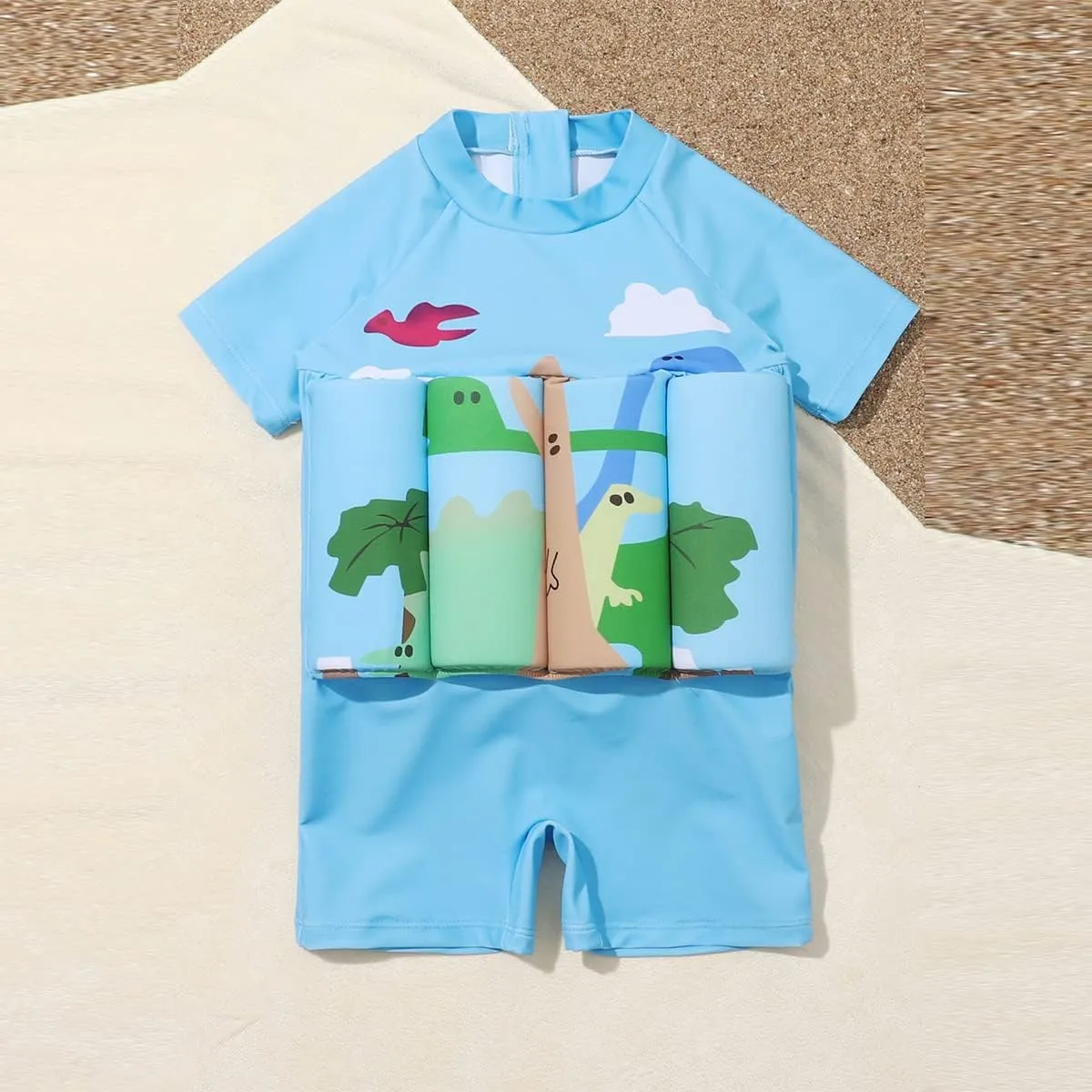Toddler One-Piece Swimsuit Beach Sport Summer Swimwear Hawaiian Floral Bathing Suit for Girls Boys