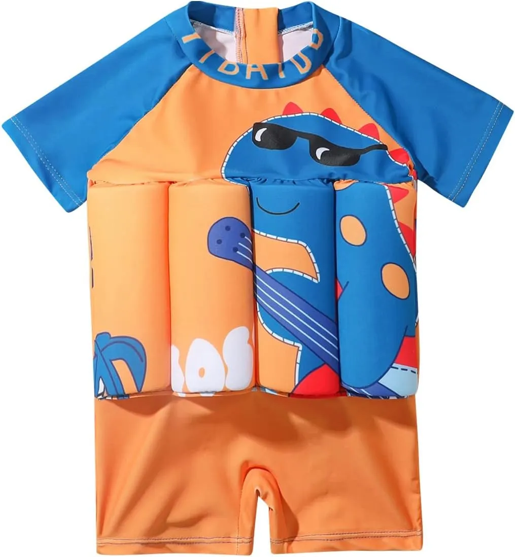 Toddler One-Piece Swimsuit Beach Sport Summer Swimwear Hawaiian Floral Bathing Suit for Girls Boys