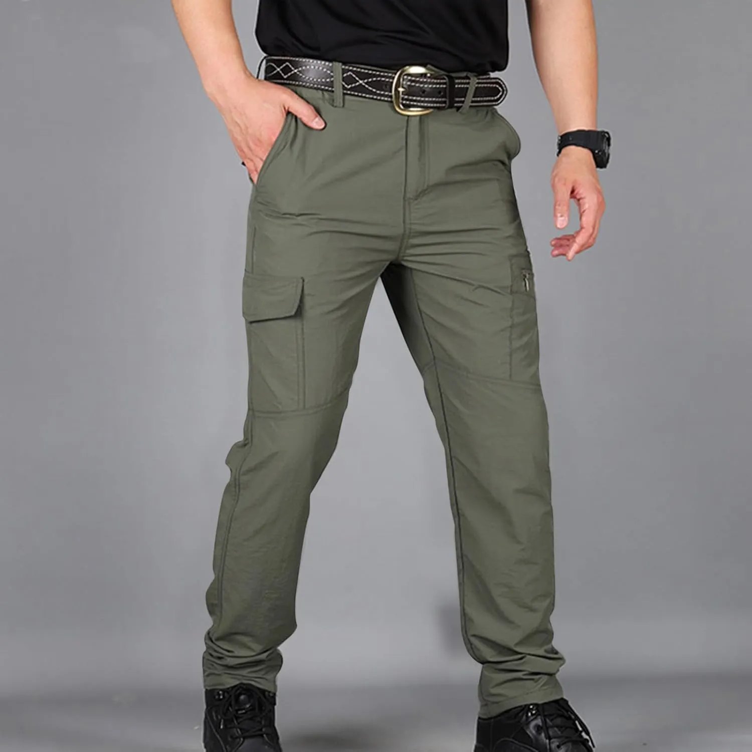 Trousers Pants for Mens Fall Summer Loose Fit Cargo Sport Gym Hiking Trousers Pants Man 2025