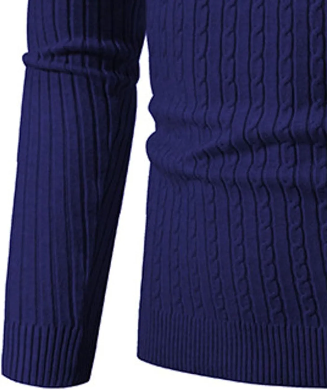 Turtleneck Men Men's Solid Long Sleeve Ribbed Slim Fit Turtleneck Pullover Sweaters with Twist Patterned Sweatshirts