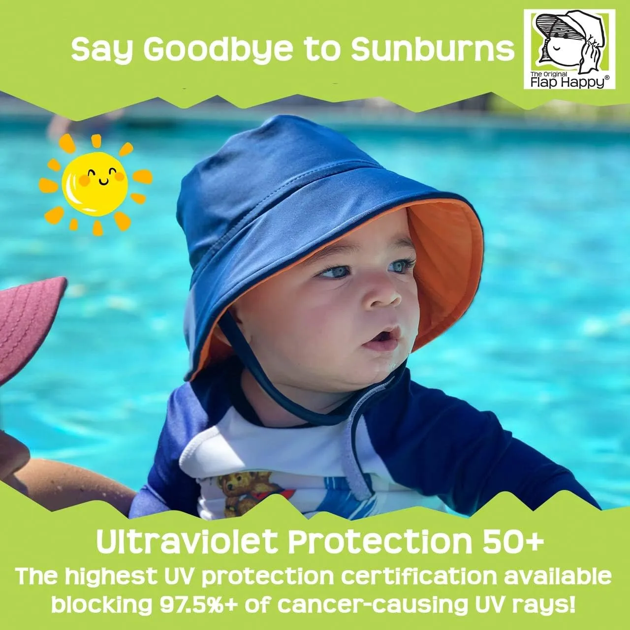 UPF 50  Fun in the Sun Swim Hat