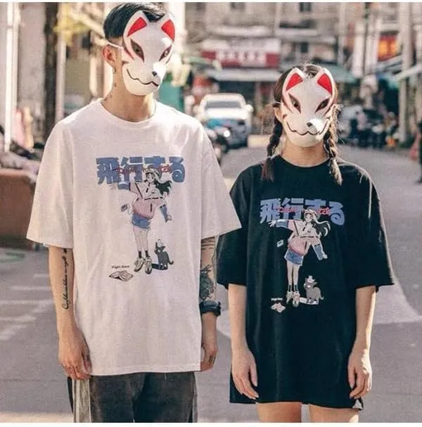 Vamtac Graphic Tees Mens Graphic T-Shirts Japanese Y2k Shirt Vintage Tee Harajuku Shirt Unisex Streetwear Tops