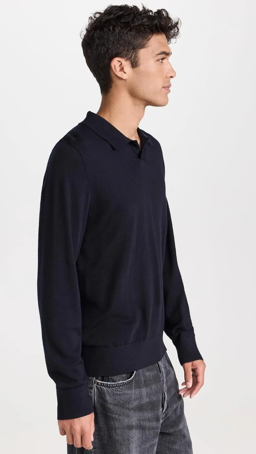 Vince Men's Merino Johnny Collar Polo