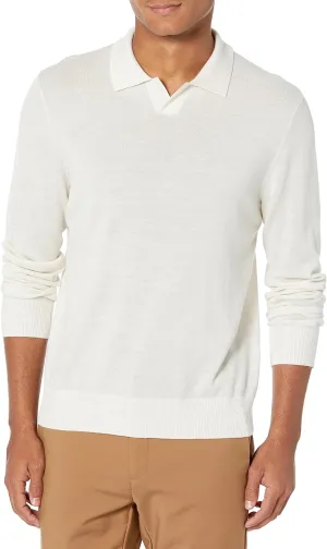 Vince Men's Merino Johnny Collar Polo