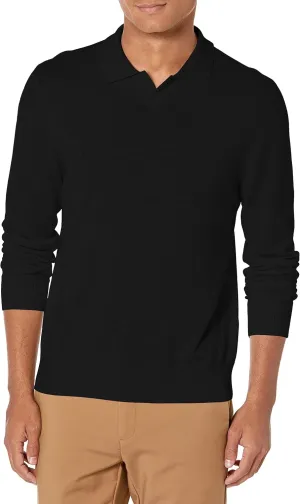 Vince Men's Merino Johnny Collar Polo
