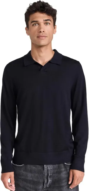 Vince Men's Merino Johnny Collar Polo