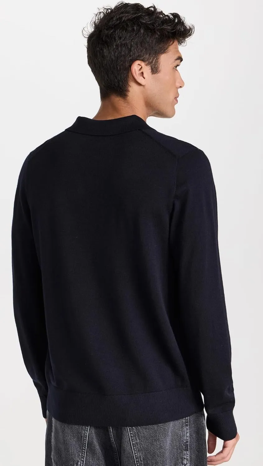 Vince Men's Merino Johnny Collar Polo
