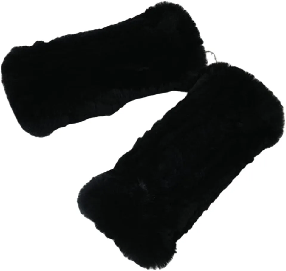 Women Mittens Gloves Real Rex Rabbit Hair Hand Warmer Winter Knit Warm