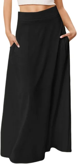 Women's 2025 Bohemian Long Floral Skirts Flowy High Waist Floral Maxi Skirt Summer Regular Trendy Skirts