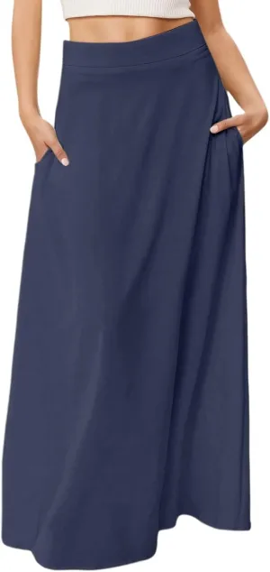 Women's 2025 Bohemian Long Floral Skirts Flowy High Waist Floral Maxi Skirt Summer Regular Trendy Skirts