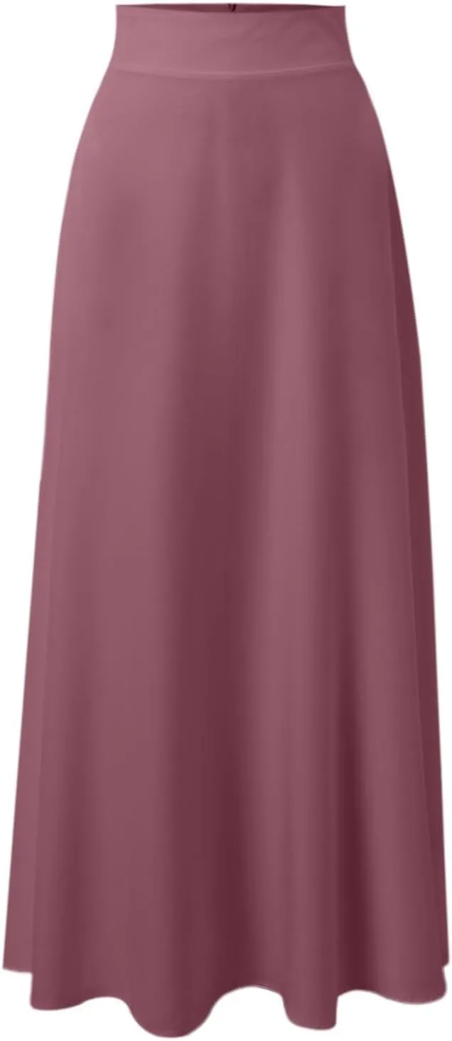 Women's 2025 Bohemian Long Floral Skirts Flowy High Waist Floral Maxi Skirt Summer Regular Trendy Skirts