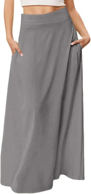 Women's 2025 Bohemian Long Floral Skirts Flowy High Waist Floral Maxi Skirt Summer Regular Trendy Skirts