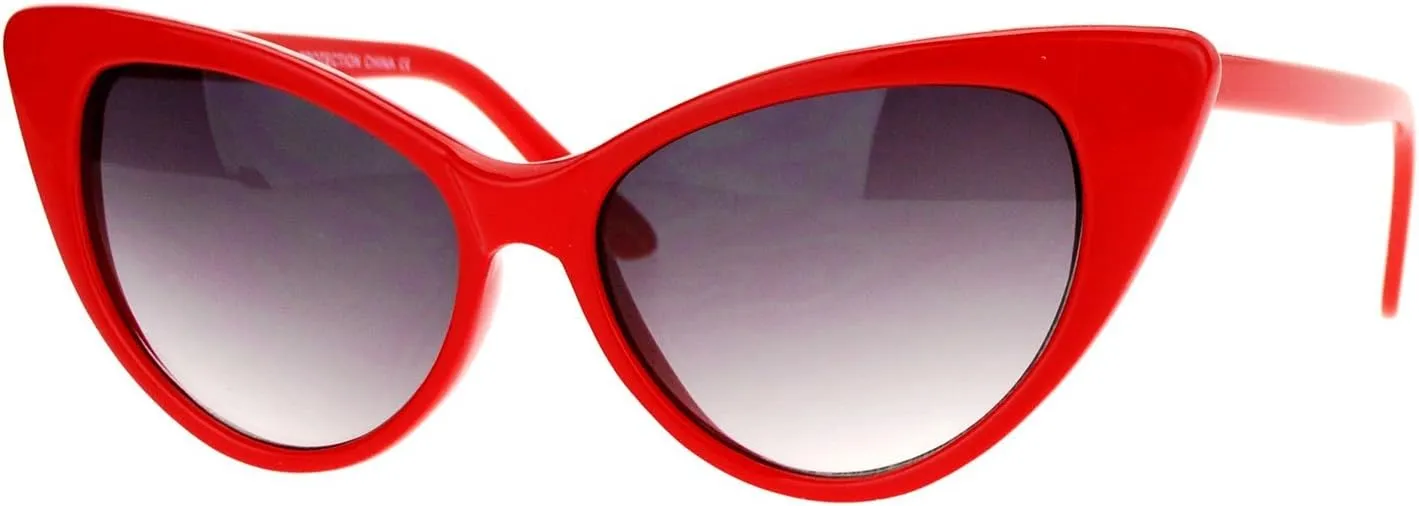 Womens 20s Classic Mod Retro Vintage Style Cat Eye Sunglasses