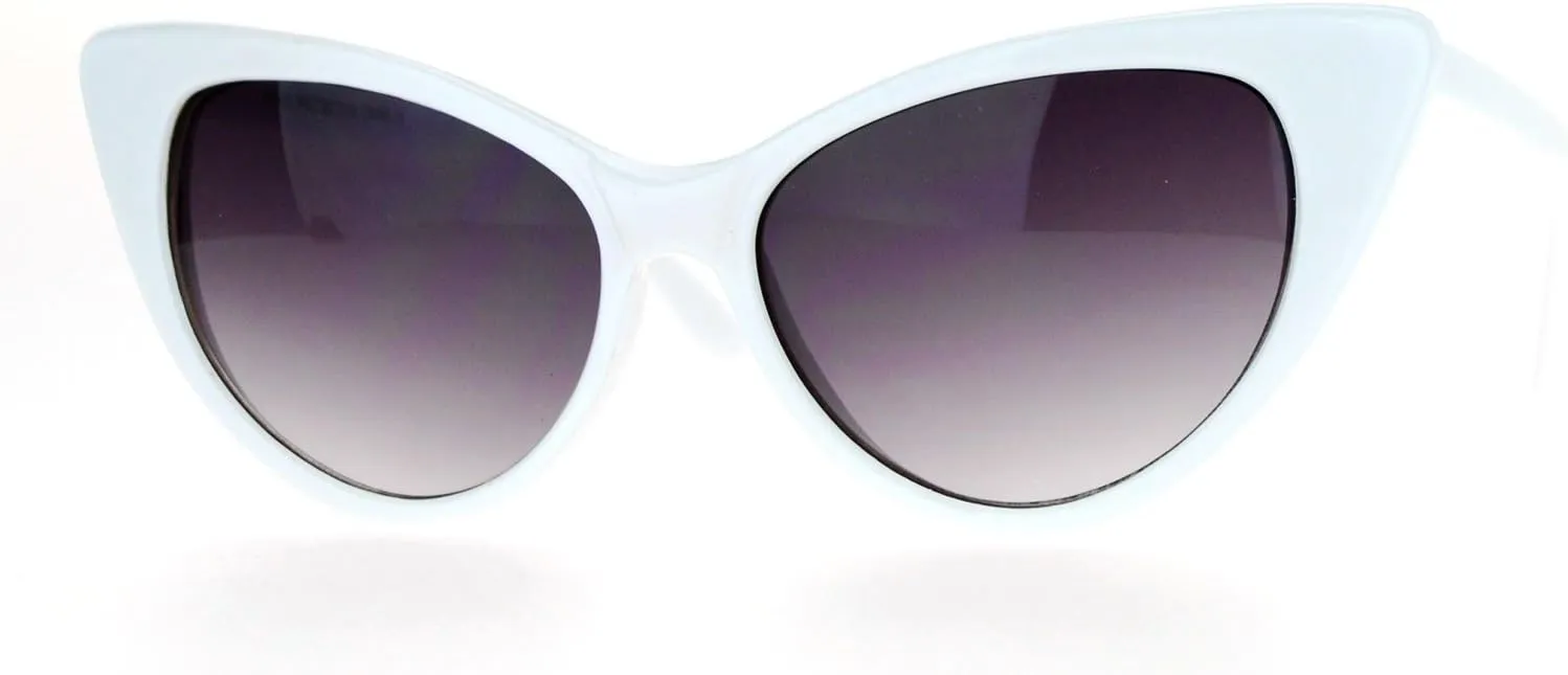 Womens 20s Classic Mod Retro Vintage Style Cat Eye Sunglasses