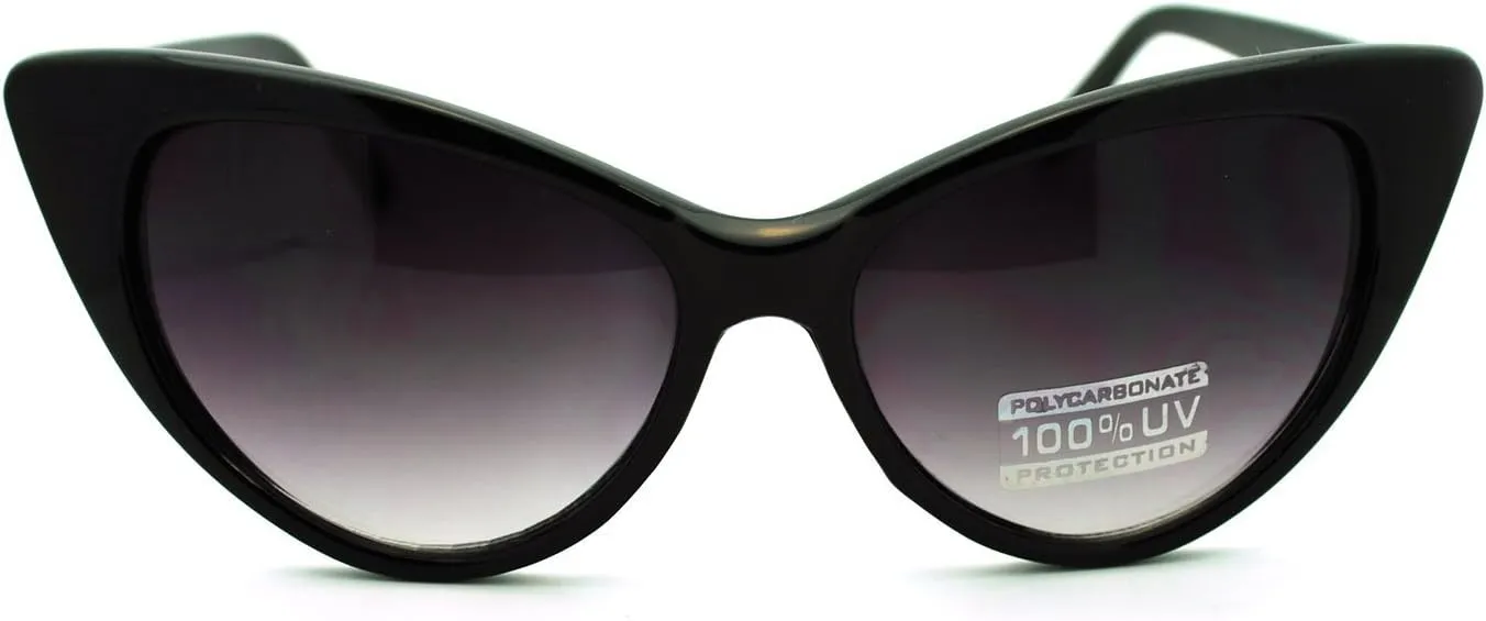 Womens 20s Classic Mod Retro Vintage Style Cat Eye Sunglasses