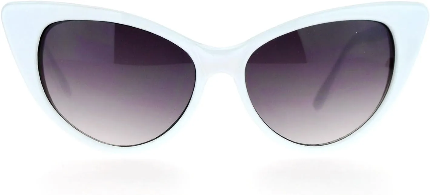 Womens 20s Classic Mod Retro Vintage Style Cat Eye Sunglasses