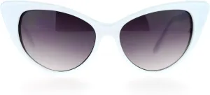 Womens 20s Classic Mod Retro Vintage Style Cat Eye Sunglasses