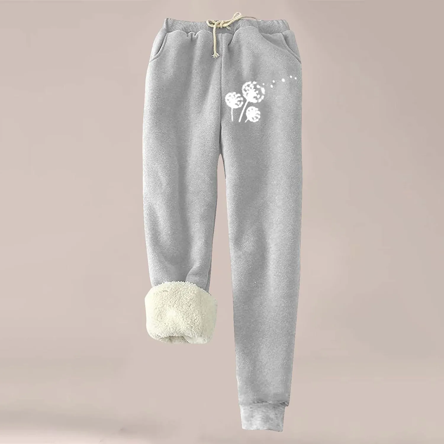 Women's Warm Lined Athletic Sweatpants High Waisted Jogger Pants Fleece Lined Winter Thicken Outdoor