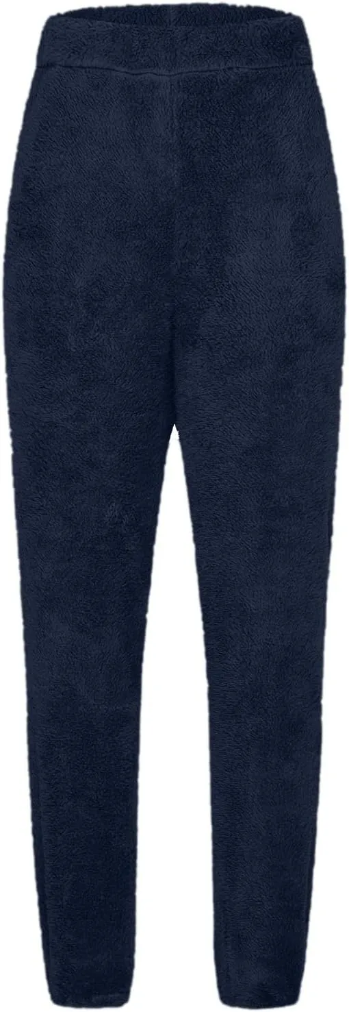 Women's Warm Sherpa Lined Athletic Sweatpants High Waisted Jogger Pants Fleece Lined Winter Thicken Outdoor Long Pants