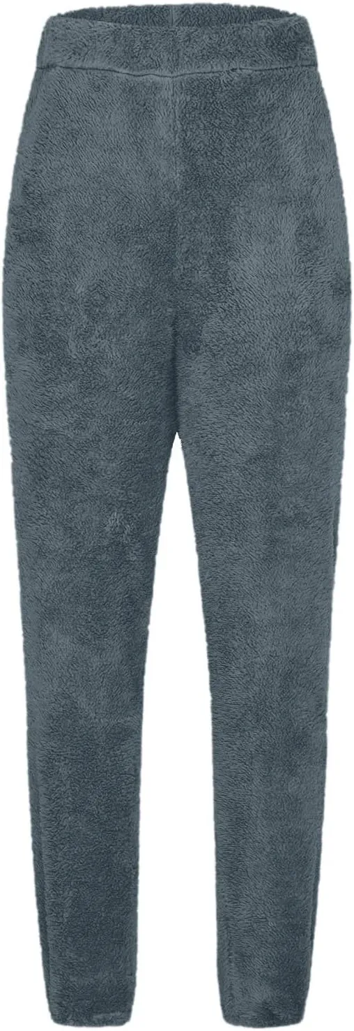 Women's Warm Sherpa Lined Athletic Sweatpants High Waisted Jogger Pants Fleece Lined Winter Thicken Outdoor Long Pants