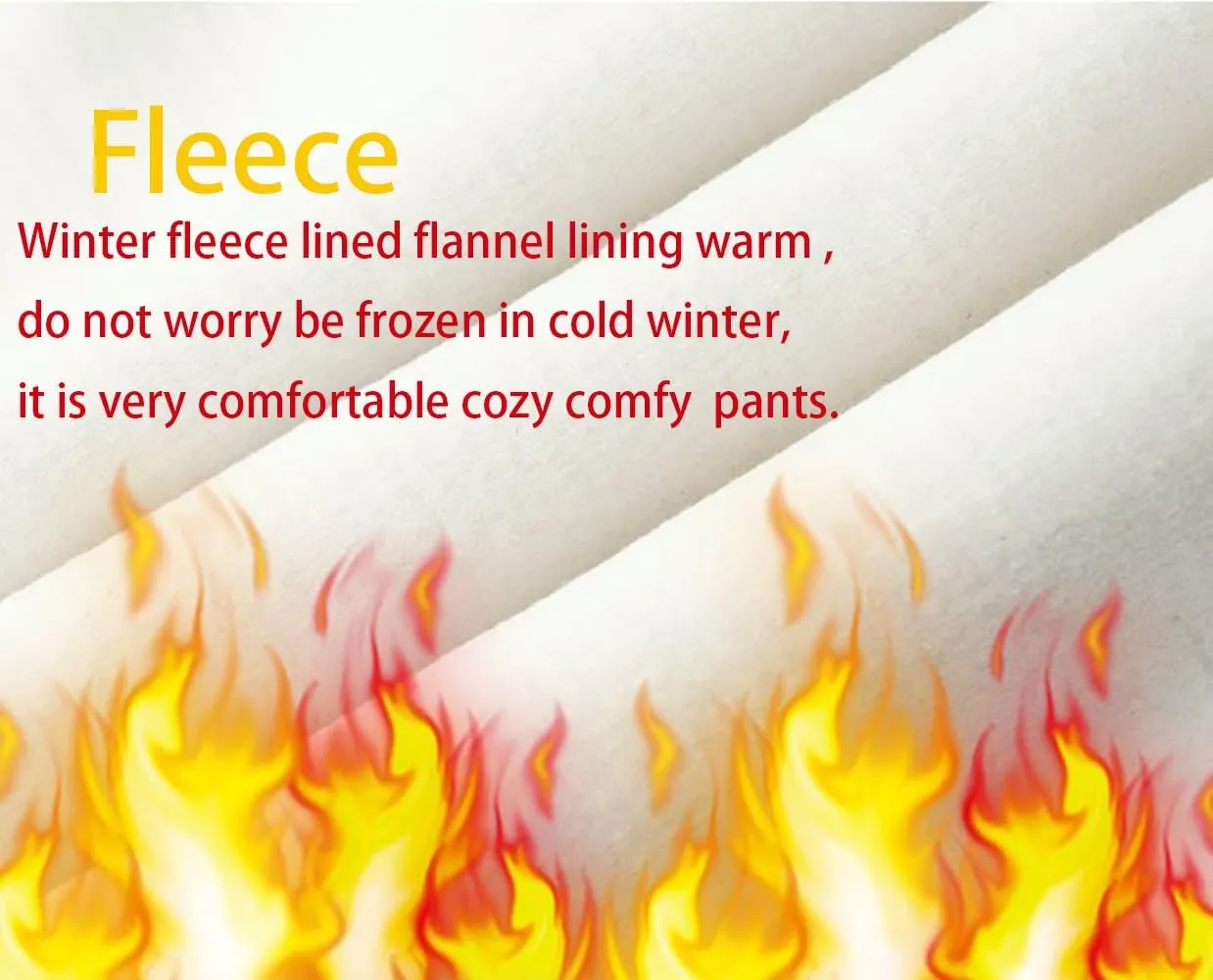 Yehopere Women's Fleece Sherpa Lined Winter Thermal Cashmere Kintted Wide Leg Dressy Warm Pants