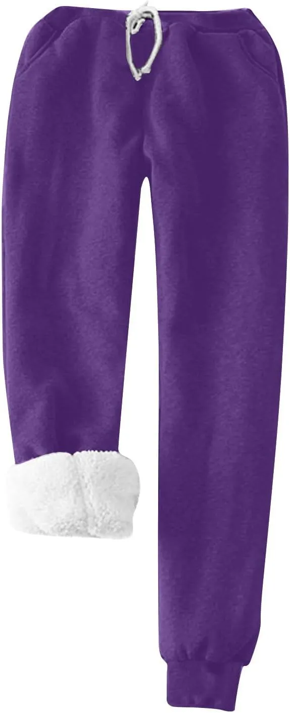 Yes I'm Always Freezing Pajamas Lounge Sets for Women Sherpa Fleece Lined Winter Outfits Sweatsuit 2 Piece Tracksuit