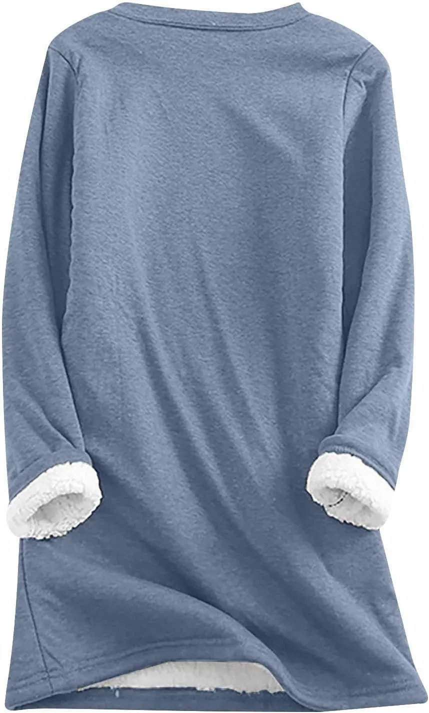 Yes I'm Always Freezing Pajamas Lounge Sets for Women Sherpa Fleece Lined Winter Outfits Sweatsuit 2 Piece Tracksuit