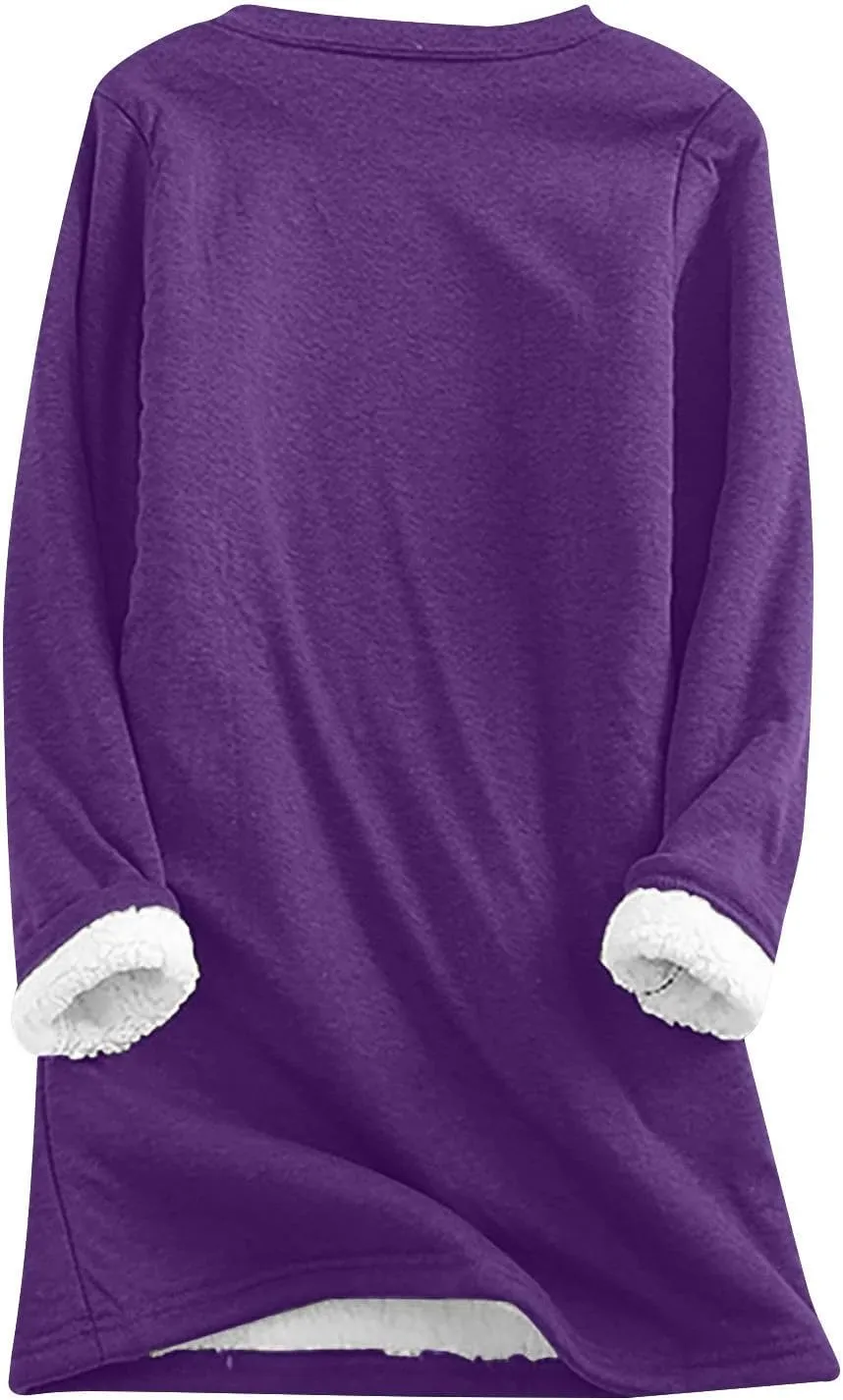 Yes I'm Always Freezing Pajamas Lounge Sets for Women Sherpa Fleece Lined Winter Outfits Sweatsuit 2 Piece Tracksuit