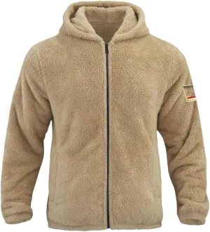 YTR6TW Men's Winter Zipper Coat Hooded Jacket Men's Plush Hooded Cardigan